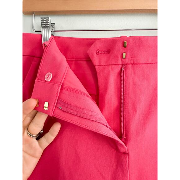 J.Crew Factory | NWT Remy wide-leg cropped pant in snapdragon pink | Sz T8 - Picture 4 of 9